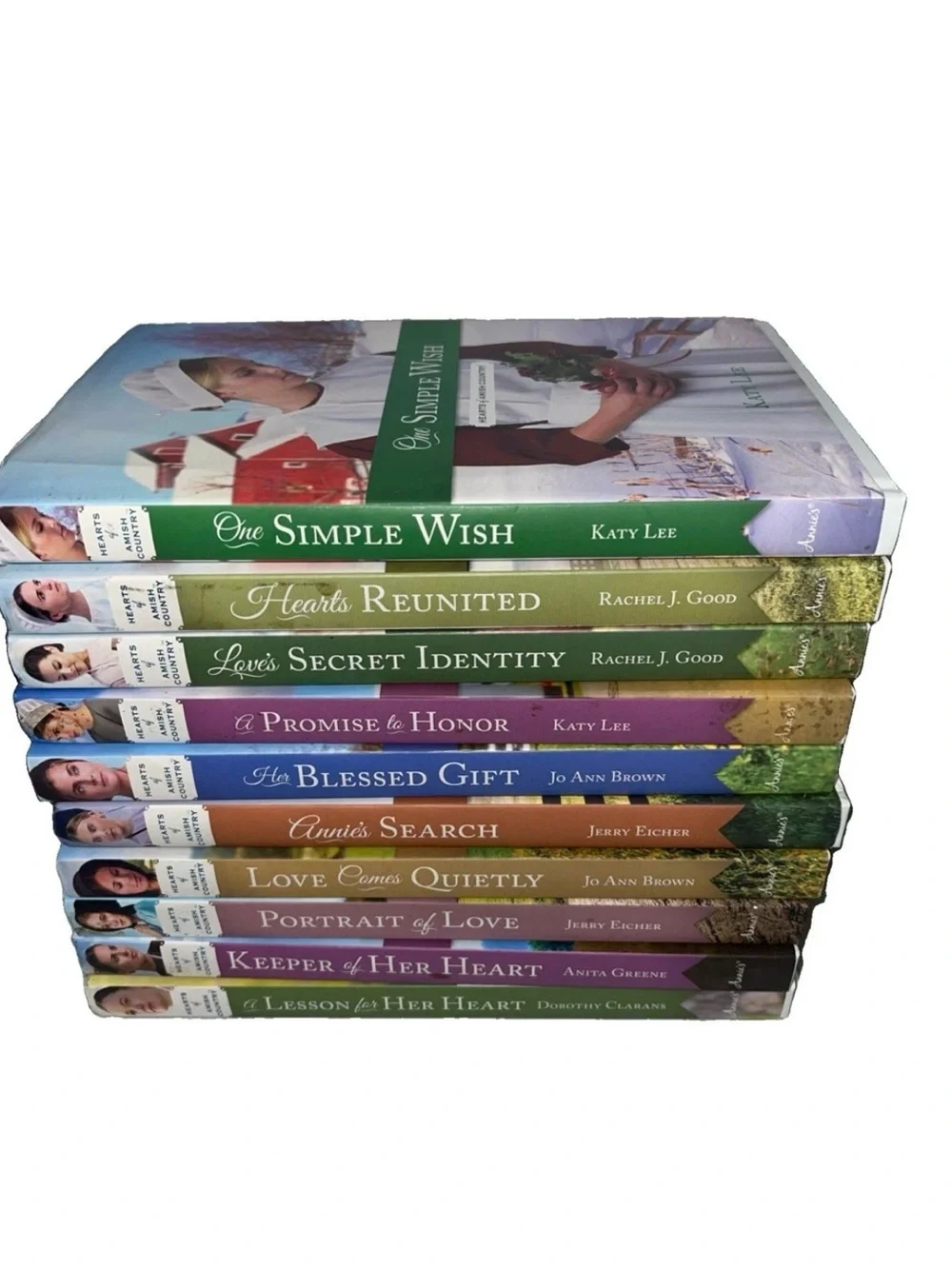 Lot of 10 Hearts of Amish Country Hardcover Books